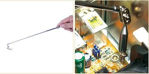 Miniatura 5 de Pro'sKit MS-323 - Varilla de recogida magnética portátil fuerte con tornillo, varilla de recogida magnética, telescópica de 7.008-22.913 in, imán de