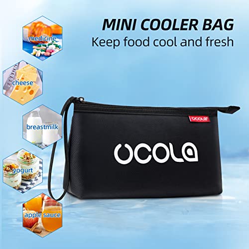 Ucola Freezable Snack Bag Small Cooler Bag Snack Bag Small Insulated Bag Sandwich Bag Frozen Lunch Bag, Freezable Snack Bag For Work Trips, Mini Lunch Bag Suitable For Yogurt. #TOP2