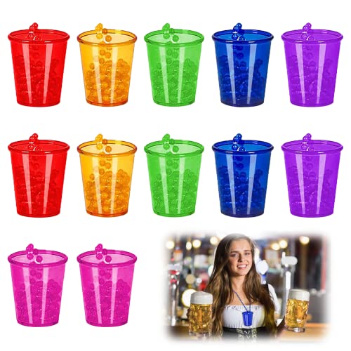 Verre À Shot Pour Mariée 12pcs Collier De Verre De Bachelorette Verre À Shot En Plastique Perlé Verre De Mariée Perles En Plastique Pour Enterrement De Vie De Jeune Fille Décor De Fête De Mariée JGA Cover