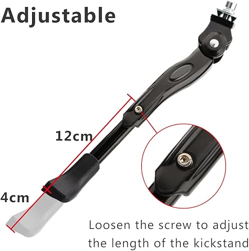 Miniatura 2 de USONG Pata de Cabra para Bicicleta Pata de Cabra para Bicicleta de Niños Soporte Plegable Soporte Central de Ciclismo 12" 14" 16" 18" 20" 22" 24