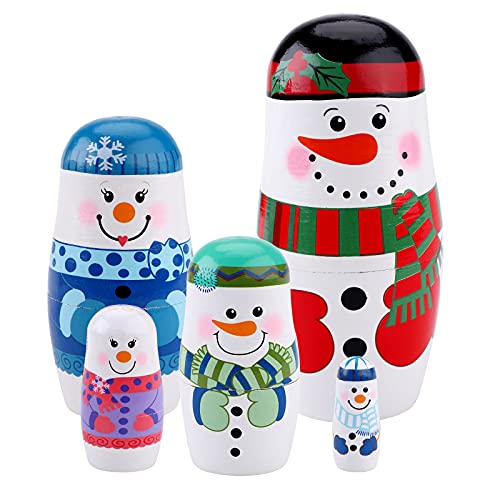 Jodsen Russische Nesting Dolls Weihnachtsmann Matroschka russische...