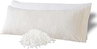 Vista 29 de WhatsBedding Almohada corporal de espuma viscoelástica con funda de algodón transpirable con cremallera, almohada de cuerpo completo para adultos