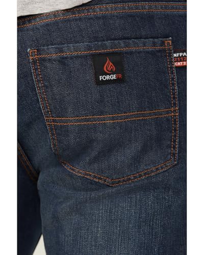 Work Jeans Mens Cross Hatch FR Bootcut 40 x 30 Denim MFRJ-1014