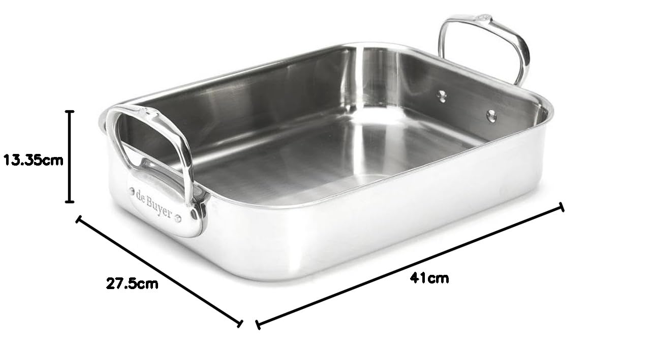 DE BUYER Affinity Casserole Stainless Steel 35X25 CM