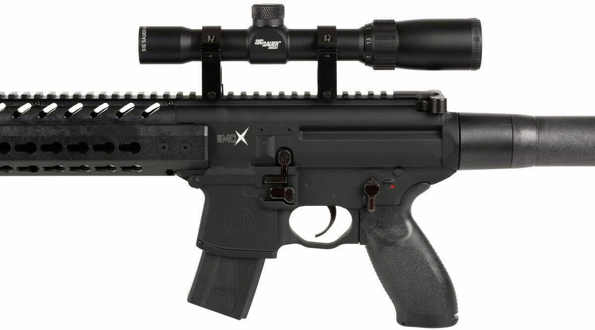 Sіg Sauer MCX .177 Cal CO2 Black Air Rifle with Scope and 2X CO2 90gr Tanks and Extra 30rd Mag and 500 Pellets Bundle