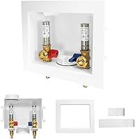 Vista 12 de Paquete de 1 caja de salida para lavadora GUOFIS con martillo de acero inoxidable, caja de lavado PEX con diseño de drenaje central y lateral