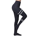 Beister Medical Compression Pantyhose for Women Men, Opaque Closed Toe 20-30mmHg Graduated Support Tights, Waist High Compression Leggings for Varicose Veins, Edema, Flight, DVT