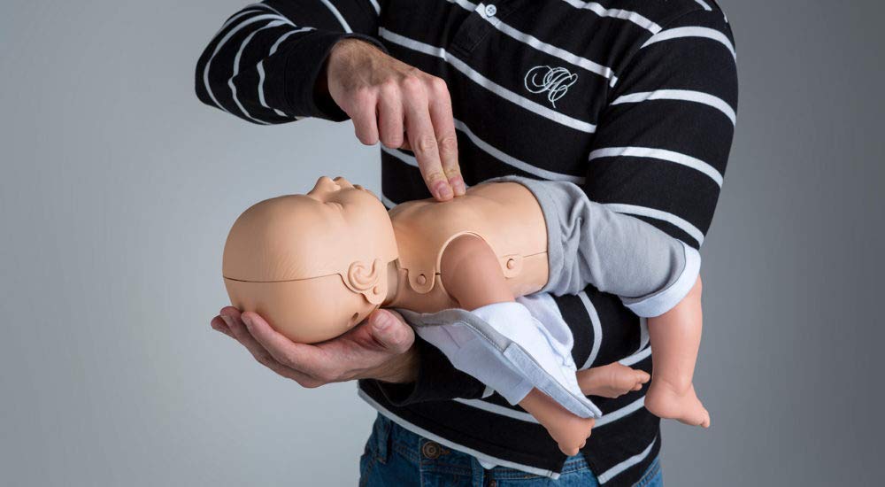 Maniquí lactante Practi-Baby para RCP y manipulación de destrucción con bolsa de transporte