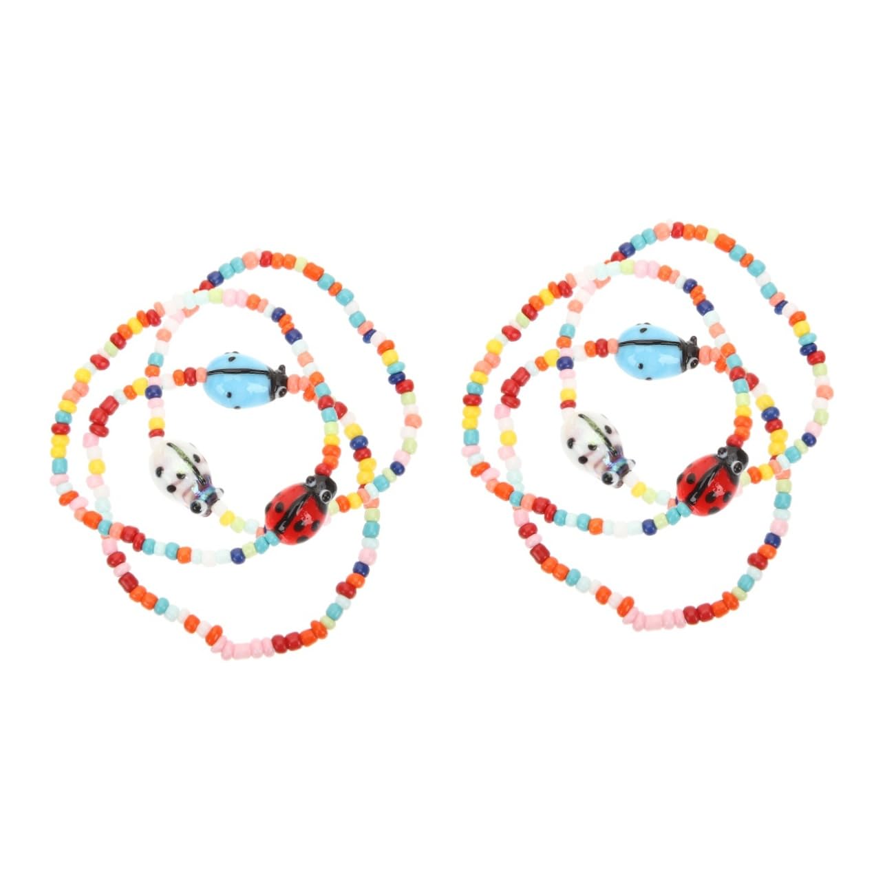 YSJNGF do koralików 2Sets dla kobiet Biedronka Bransoletka Elastyczna i wygodna akcesoria 3PCS*2