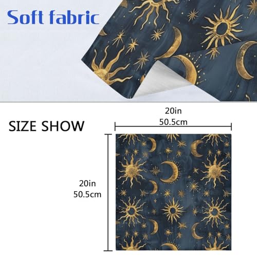 Servilletas de tela boho Sun Moon set de 6 miniatura 6