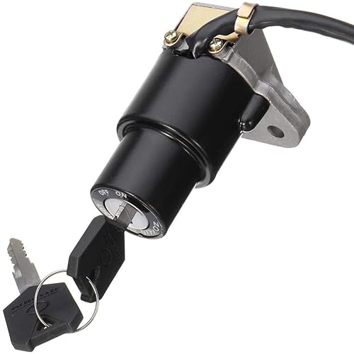 Miniatura 6 de Interruptor de bloqueo de encendido y llave de 3 pines 4 cables para Yamaha DT125 R TZR250 XT350 XT600 Accesorios Accesorios Herramientas de