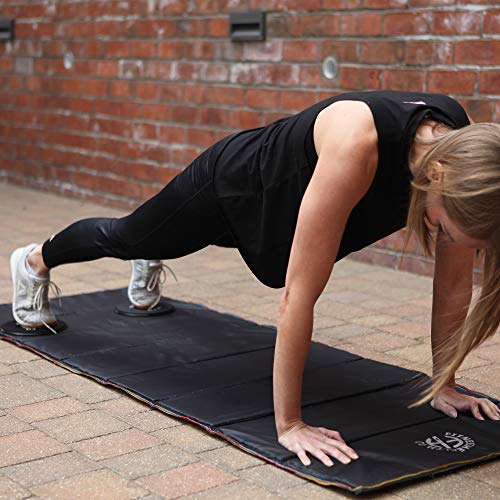 Fitness Health Gliding Discs 2 | Dubbelzijdige fitnesszweefvliegtuigen om de kern, balans en flexibiliteit te versterken… - Image 3