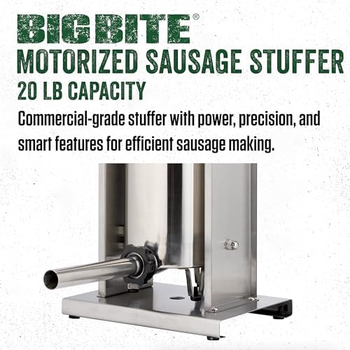 LEM Products Big Bite Motorized 20 Pound Capacity Stainless Steel Sausage Stuffer with Removable Cylinder, 0.5HP - Thumbnail 3