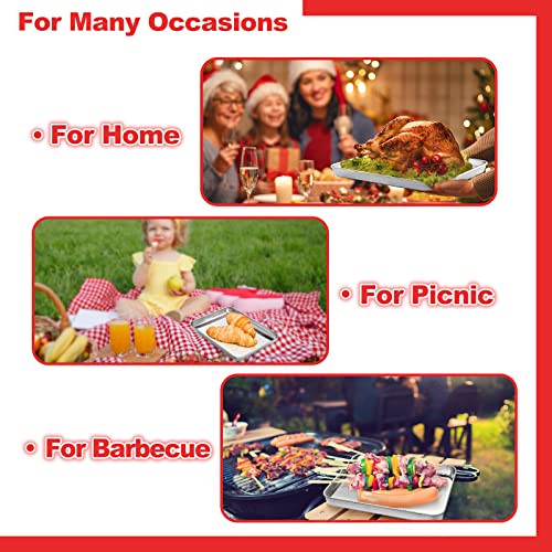 Baking Sheets For Oven, Zacfton Stainless Steel Cookie Sheet Baking Pan Toaster Oven Tray 10.5 X 8 X 1 Inch, Easy Clean & Non-Stick & Dishwasher Safe #TOP4