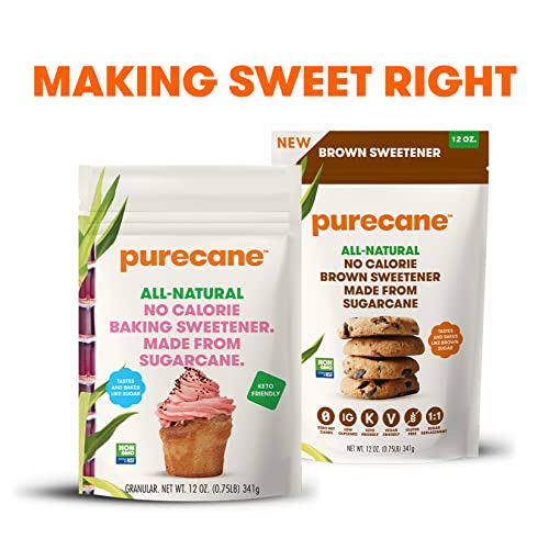 Purecane Intro Baking Bundle - Perfect Baking Kit, Zero Calorie Confectioners Sweetener, All Natural Sugar Cane, Tastes Like Sugar, Certified Non-Gmo, Diabetes-Friendly, Keto-Friendly, Vegan Friendly #TOP1