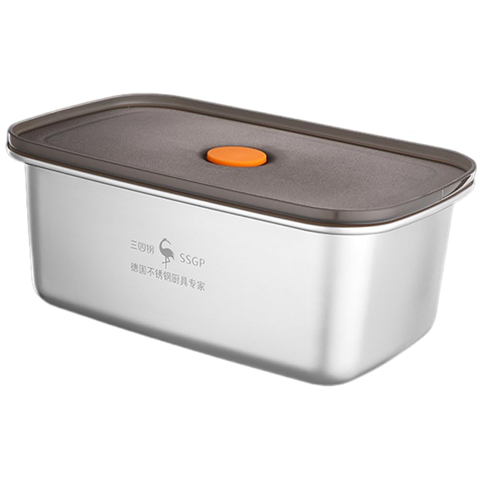 Lot De 3 Boîtes De Rangement Alimentaire En Acier Inoxydable Avec Couvercles étanches