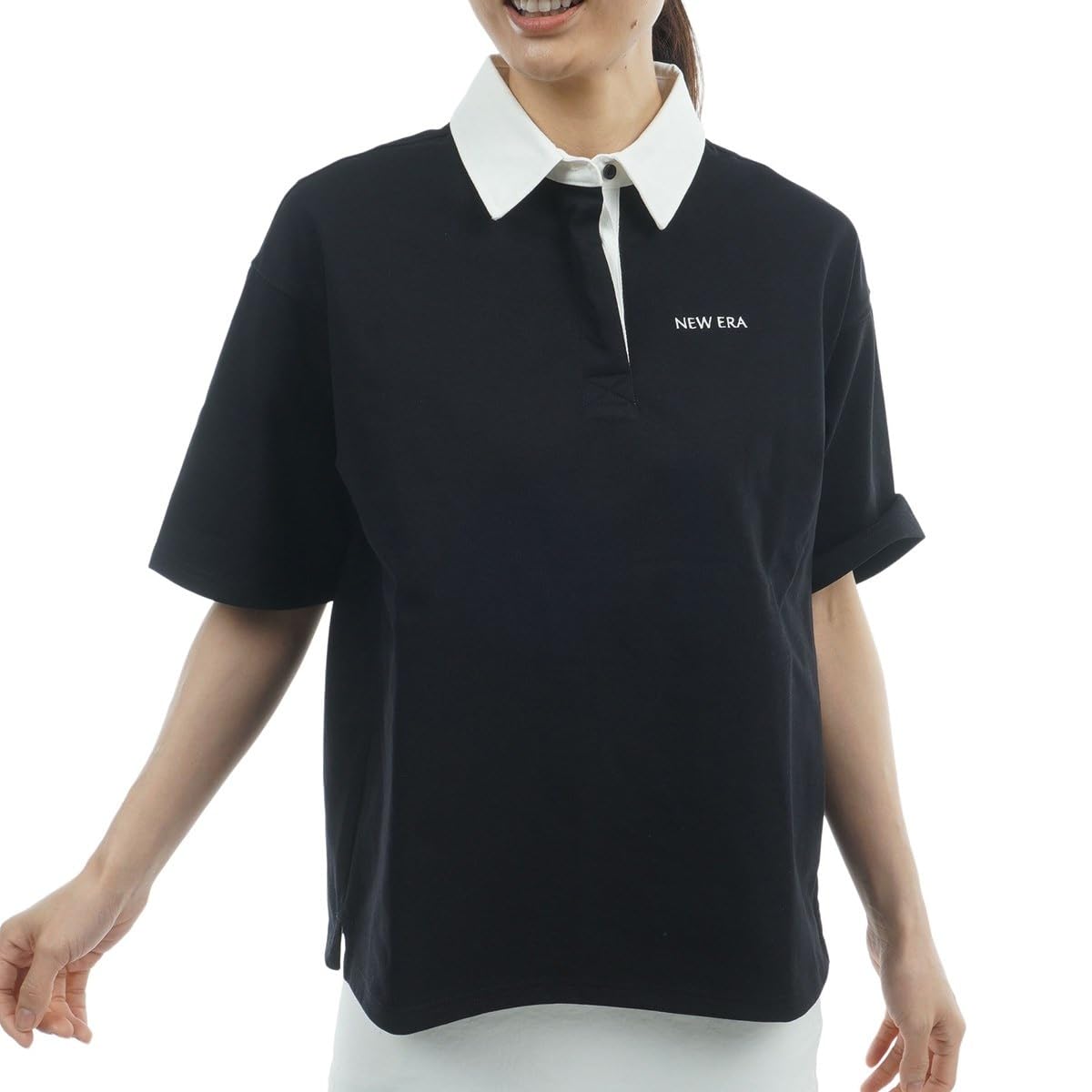 Newera golf ニューエラ　ゴルフ　レディース　ウェア　ポロシャツ　半袖 Amazon.co.jp: [NEW ERA GOLF] レディース 半袖 ラグビーシャツ GFW SS