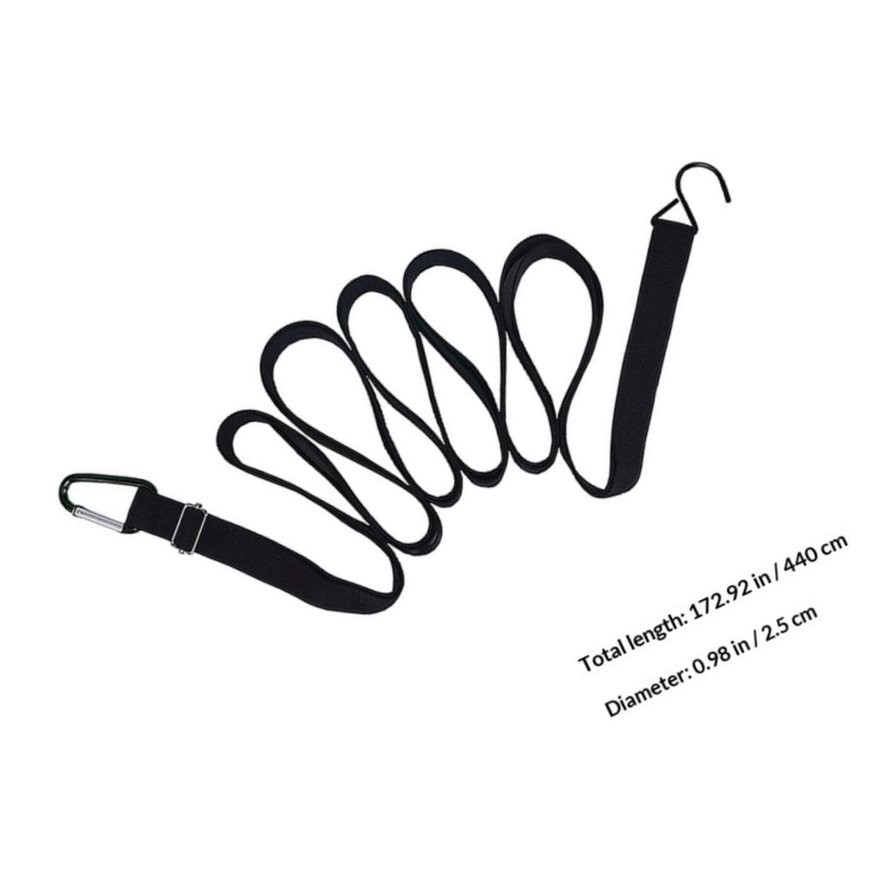 Correas Elásticas para Funda Coche Exterior de 4,4m Hebillas Ajustables, Cinturón de Fijación Resistente y Fácil de Desmontar para Cubrir Coches