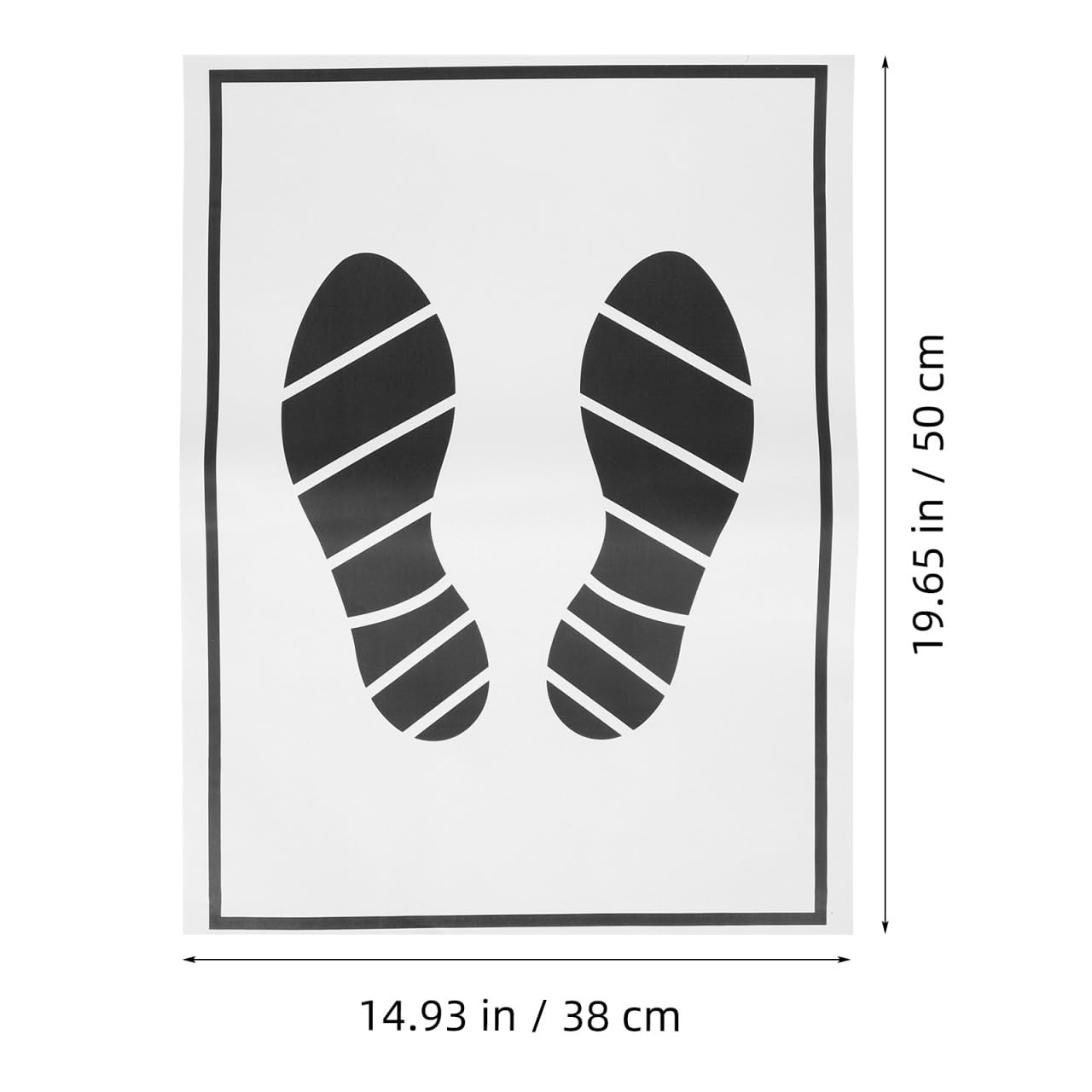 balacoo Disposable Car Paper Floor Mats 50 Pcs Portable Waterproof Vehicle Foot Pads 20X15 Inch for Auto Dealership — view 6