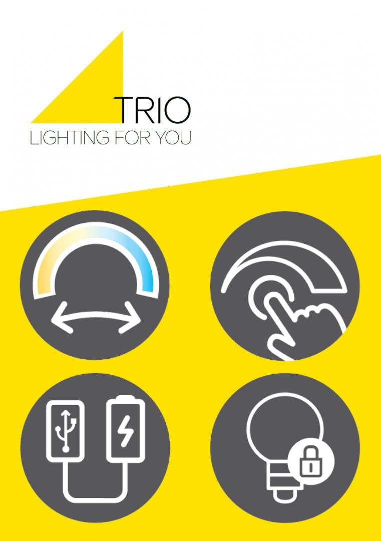Trio Leuchten LED Tischleuchte Ava 523090131, Kunststoff Schwarz matt, inklusiv 5 Watt LED |