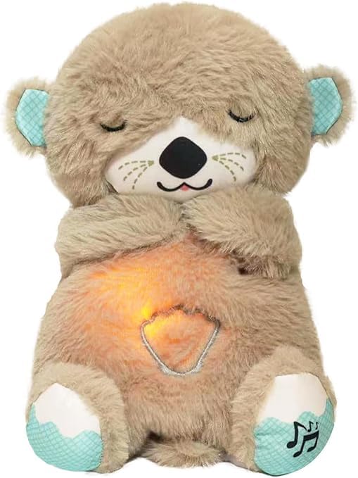 Glowing Music Otter Education of Sound and Light Soothing Sound Sleep Otter Baby Put to Sleep Music Breathing Teddy Bear (B0DD4FHMH9) Amazon Price History, Amazon Price Tracker