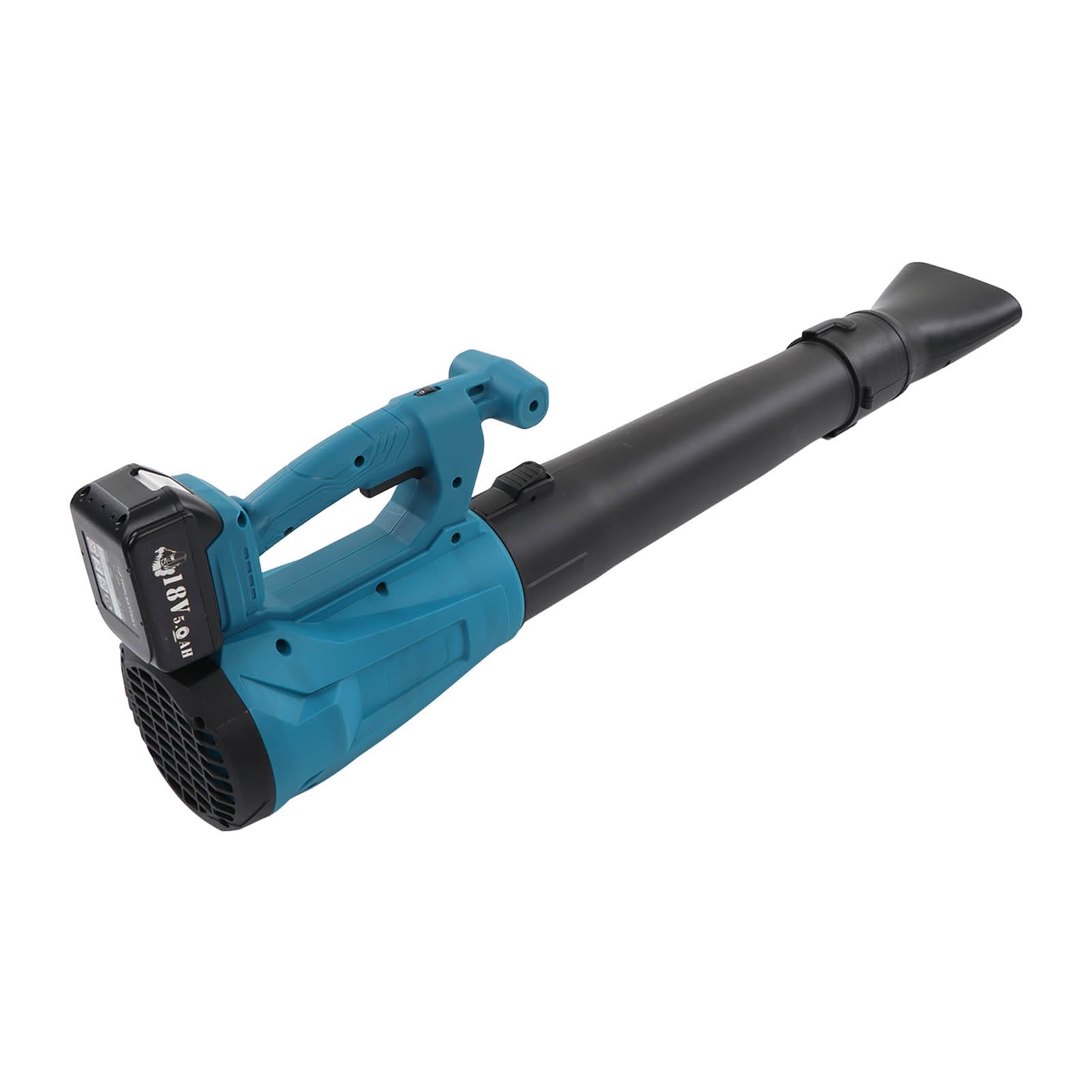 Cryfokt Soffiatore per Foglie Elettrico a Batteria Regolabile con Controllo a 6 velocità per Detriti di Giardino, Soffiatore Portatile Ergonomico per la Cura del Prato