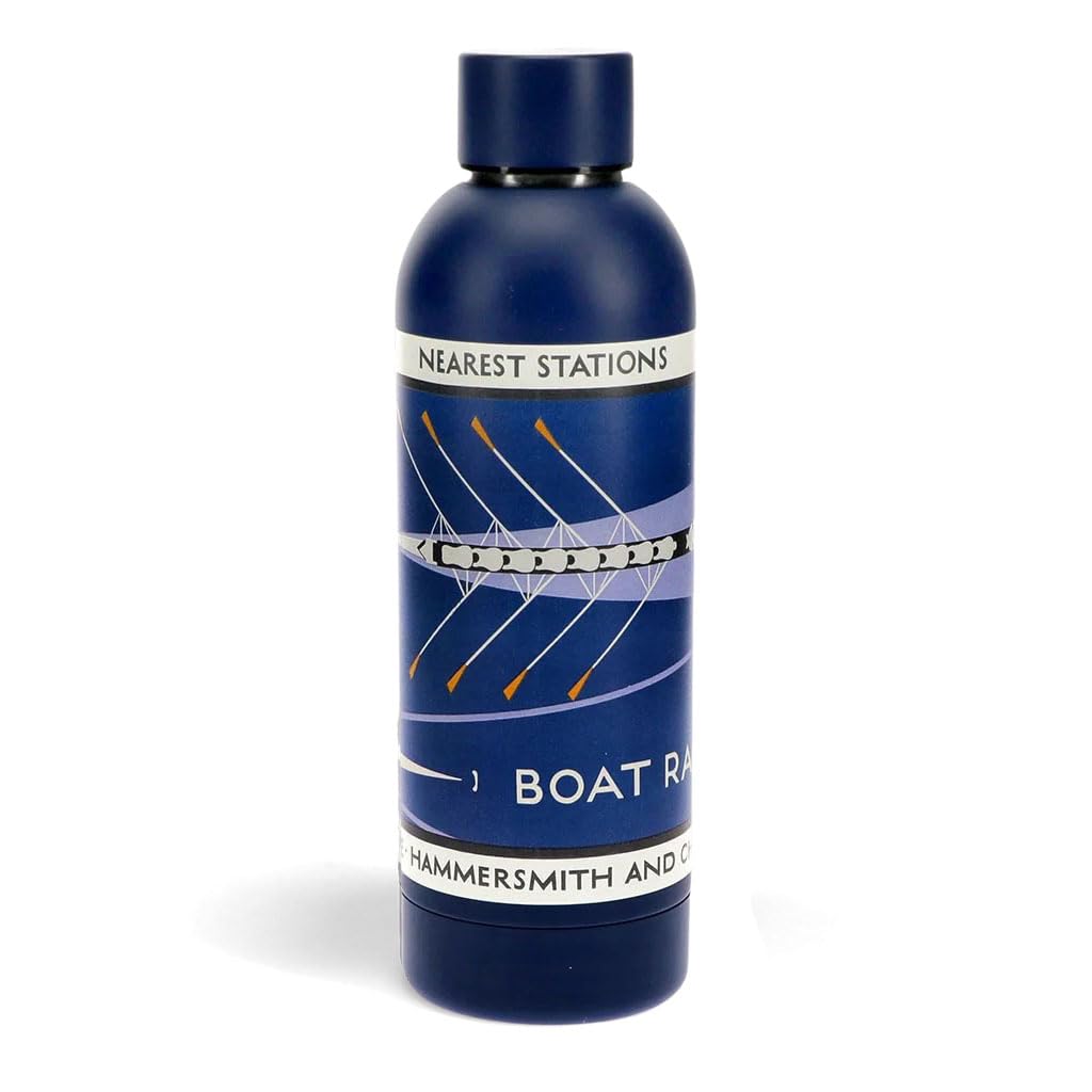 Rex London Stainless steel bottle 500ml - TfL Vintage Poster Boat Race