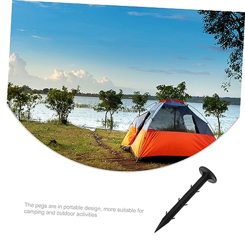 100 Estacas de Plástico para Carpas de Camping y Fijación de Cubiertas en Exterior 4