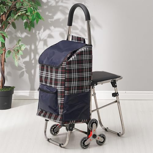Foldable Utility Cart with Seat