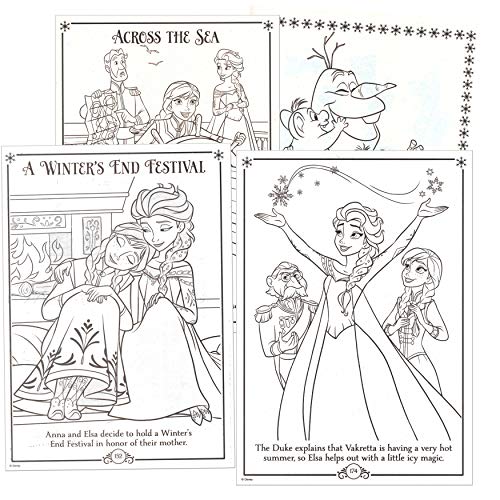 Disney Studios DS-62016 Disney Frozen Coloring Book Set With Frozen Stickers - Bundle Includes Frozen 80-Pg Coloring Book, Frozen Stickers, 3-D Puffy Stickers, Castle Door Hanger, In Gift Bag thumb #7