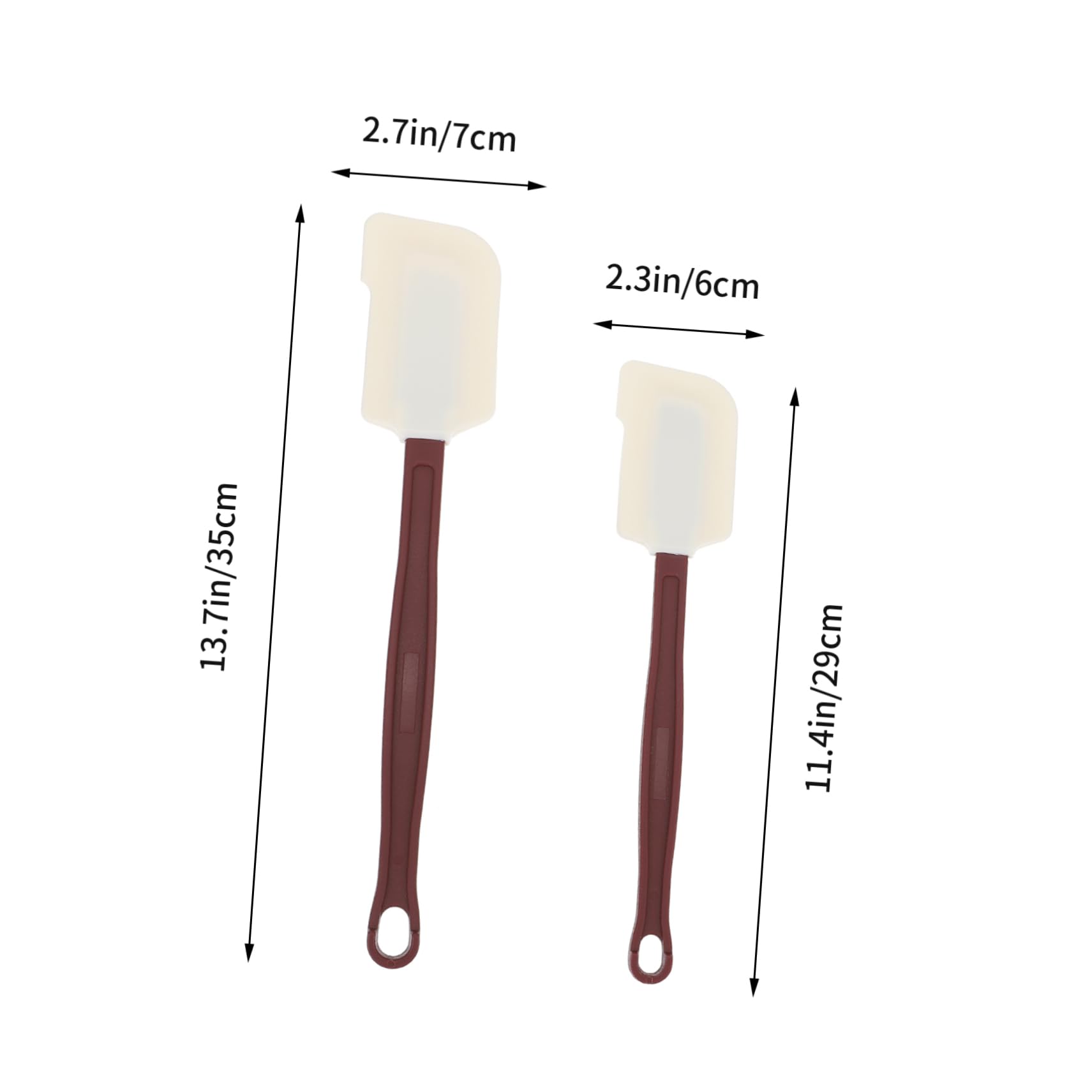 2 Ensembles Spatules Silicone Rouge Lot De Ustensiles De Cuisine Pour Résistantes À Haute Température Faciles 2 Pièces * 2