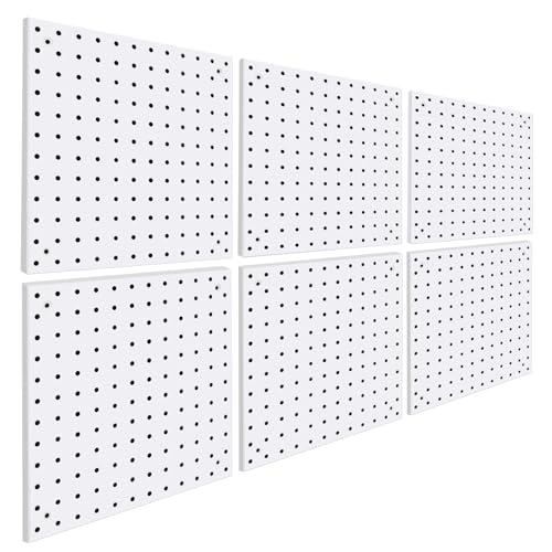 Daanxw 6 Pack Steel Peg Board,Universal 1/8 and 1/4 Pegboard