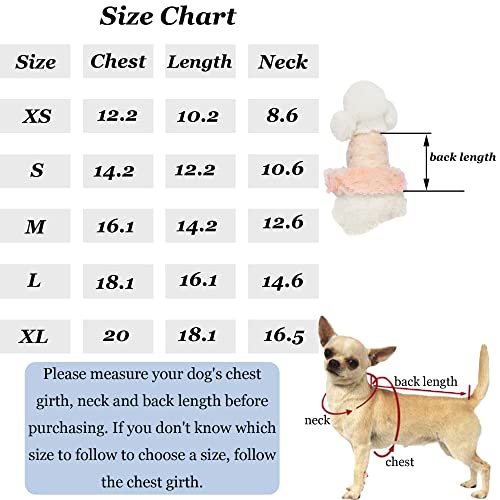 Dogs Glitter Wedding Dresses Tutu Skit For Small Medium Dog Pet Outfit Princess Flower Girl Clothes For Birthday Bridal Halloween Party Costume (Birthday Girl Pink, S) #TOP5