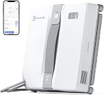 ECOVACS WINBOT W2S Robot de nettoyage de fenêtres, nettoyage intelligent de bord à bord avec TruEdge Des crottes, 3 Buses d'eau, 10-Level Système de sécurité, Win-SLAM 4.0 Planification des routes, même système d'escalade