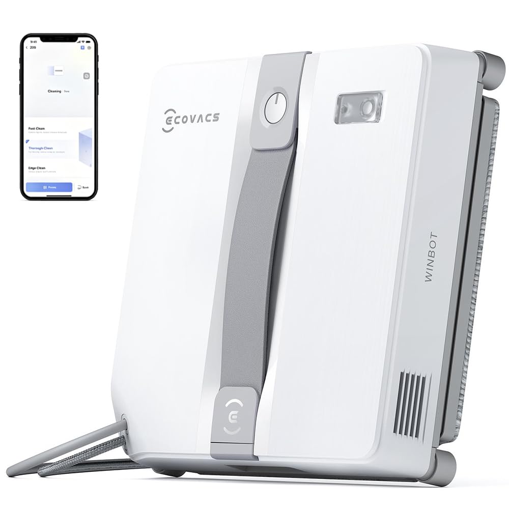 ECOVACS WINBOT MINI 本体 ECOVACS WINBOT Mini Window Cleaning Robot - Compact Design, Dual