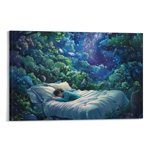Tableau Mural forêt silencieuse SHUNXIFQ : la solution idéale pour habiller un mur vide 50x75