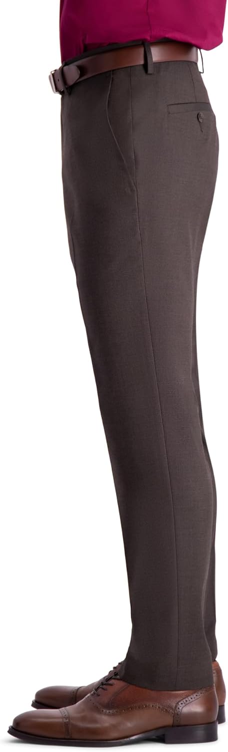 Kenneth Cole Reaction Men's Stretch Weave Slim Fit Dress Pant - Image 3