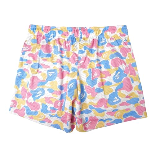 Men's Graphic Print Shorts Mesh Basketball Athletic Workout Gym Shorts3