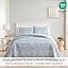 Southshore Fine Living, Inc. Oversized King Quilt, Boho Bedding Set, Paisley Bedspread King Size/California King Coverlet Quilt & 2 Matching Quilted Pillow Shams, Pure Melody Aqua