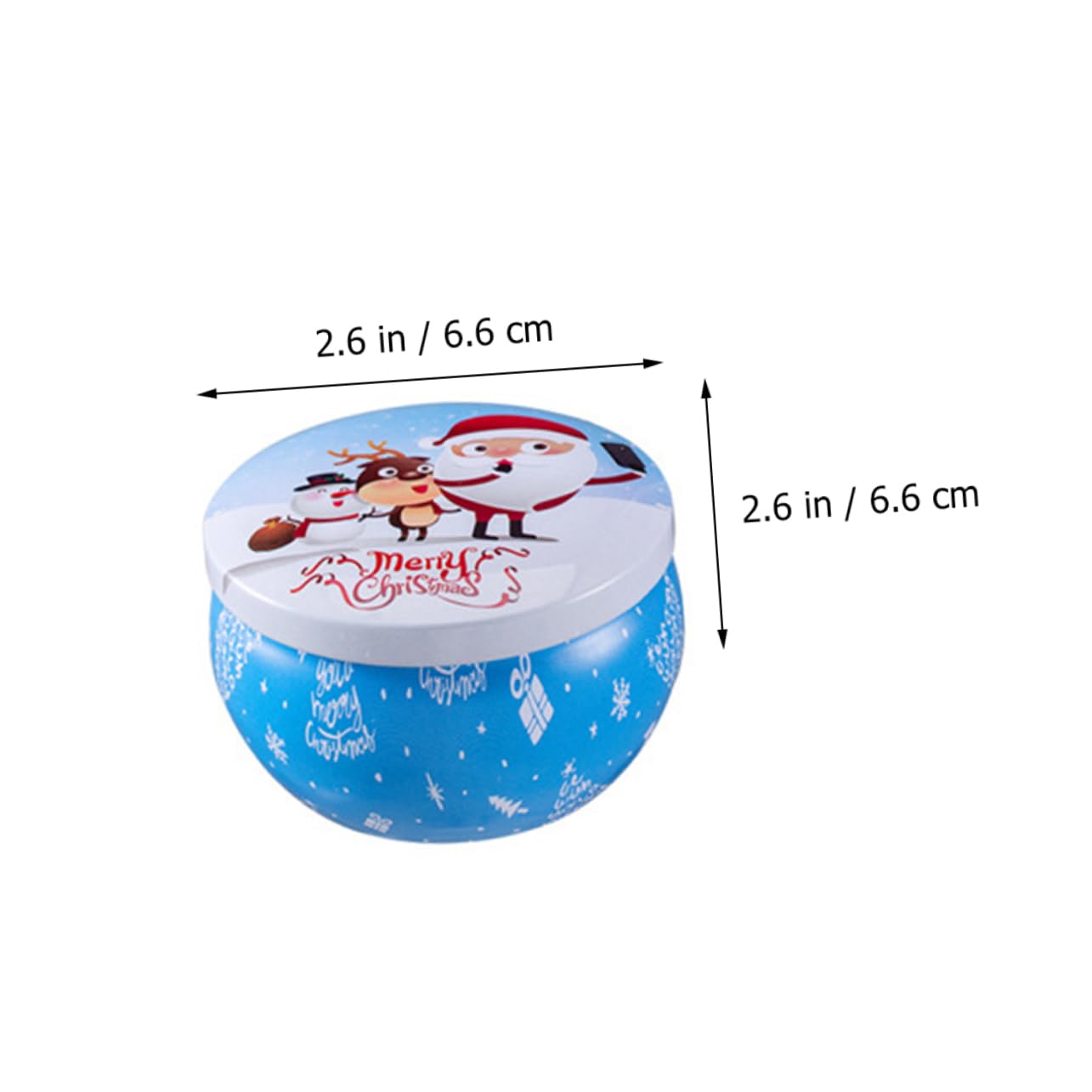 Operitacx 8stücke Pack Weihnachts-duftkerzen aus Sojawachs Rauchfrei und Umweltfreundlich mit Zufälligem Cartoon-muster für Festliche Dekoration