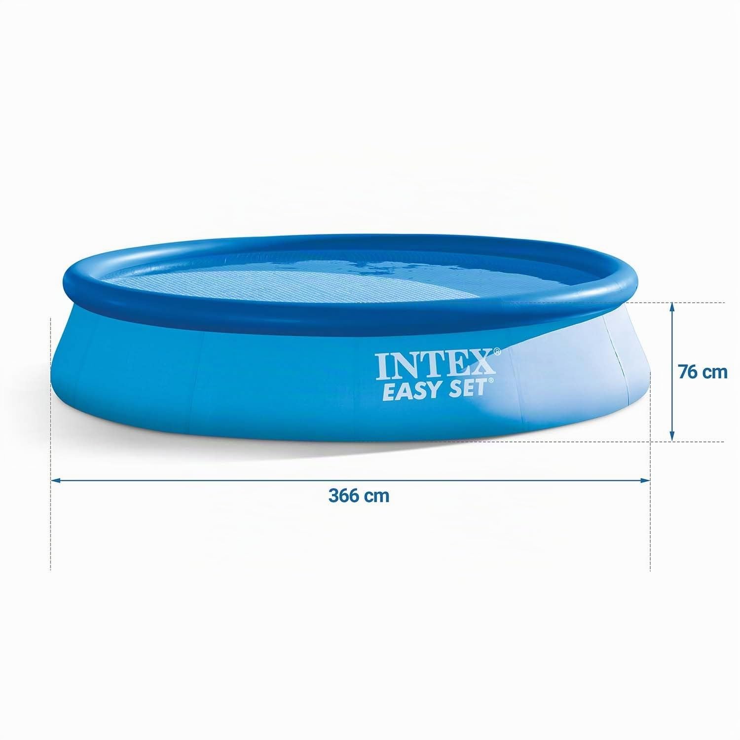 Intex 28132NP Piscina Easy Cm 366X76, Pompa Fil.I.1, 5621 Litri, Blu