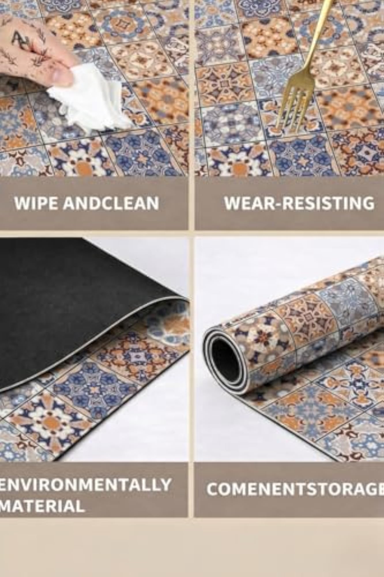 Super Absorbent Dish Drying Mat, Non-Slip & Heat-Resistant