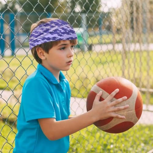10 Pieces Kids Sports Sweatbands for Boys Girls Athletic Headband Milk Silk Elastic Wicking Hairband for Basketball Soccer Baseball4