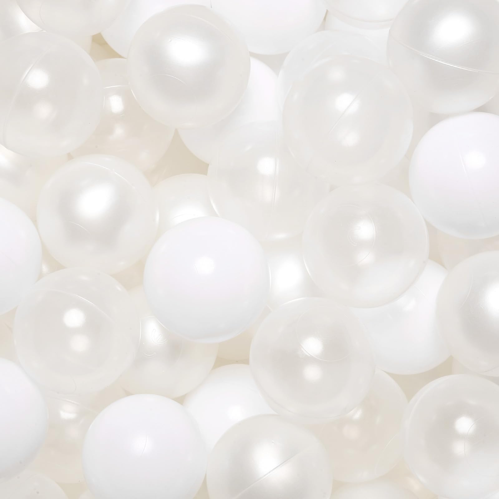 TRENDPLAY Plastic Balls for Ball Pits 2.2 Inch, Pack of 50 100 200 500 Hollow Balls, Perfect for Toddler Baby Pools,Party,Festival Decoration