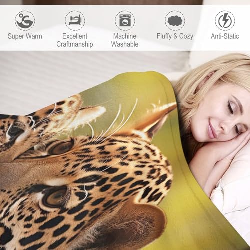 Manta de forro polar de leopardo ideal para tardes de pelicula en el sofa 6