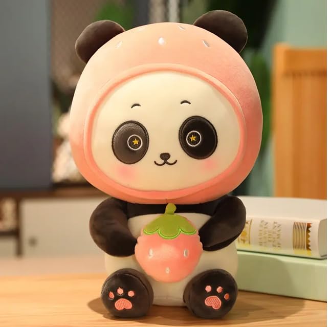 Image of Panda Plush Animal, Stuffed Toy Pillow for Kids Girls Boys Girlfriend Huggable Comfort, and Vibrant Colors for Kids, Collectors, and Gifting