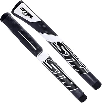 STM P-3 Putter Grip, Silver/White