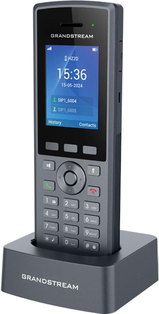 Grandstream DP735 DECT Handset in charging cradle