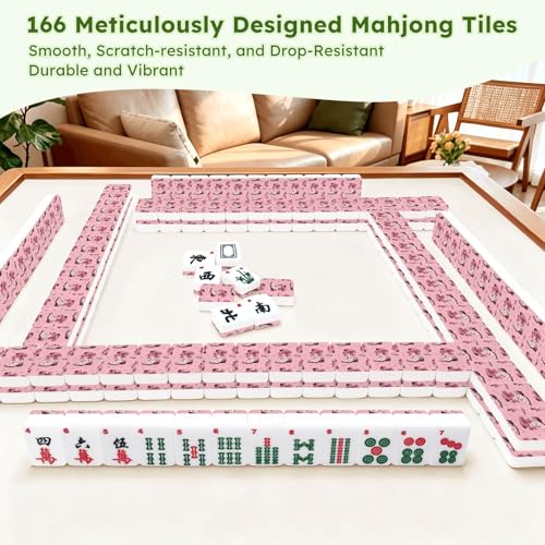 Set Americano de Fichas de Mahjong Acrílico 166 Piezas miniatura 7