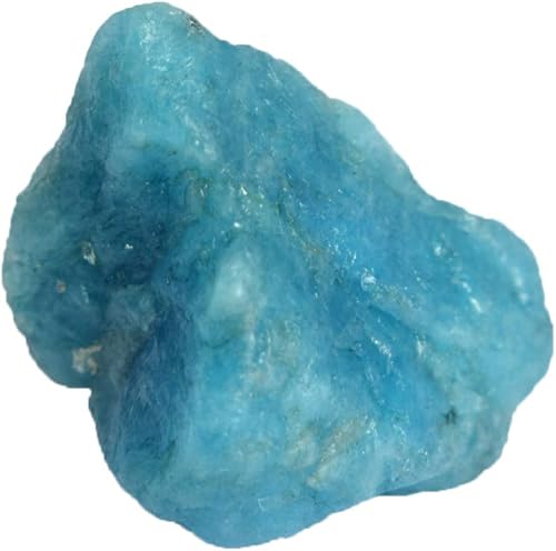 GEMHUB Aguamarina áspera suelta 26.00 Ct Piedra curativa Aguamarina Azul Cielo Natural, Aguamarina áspera para Joyería, Gema, Brasil - Aguamarina